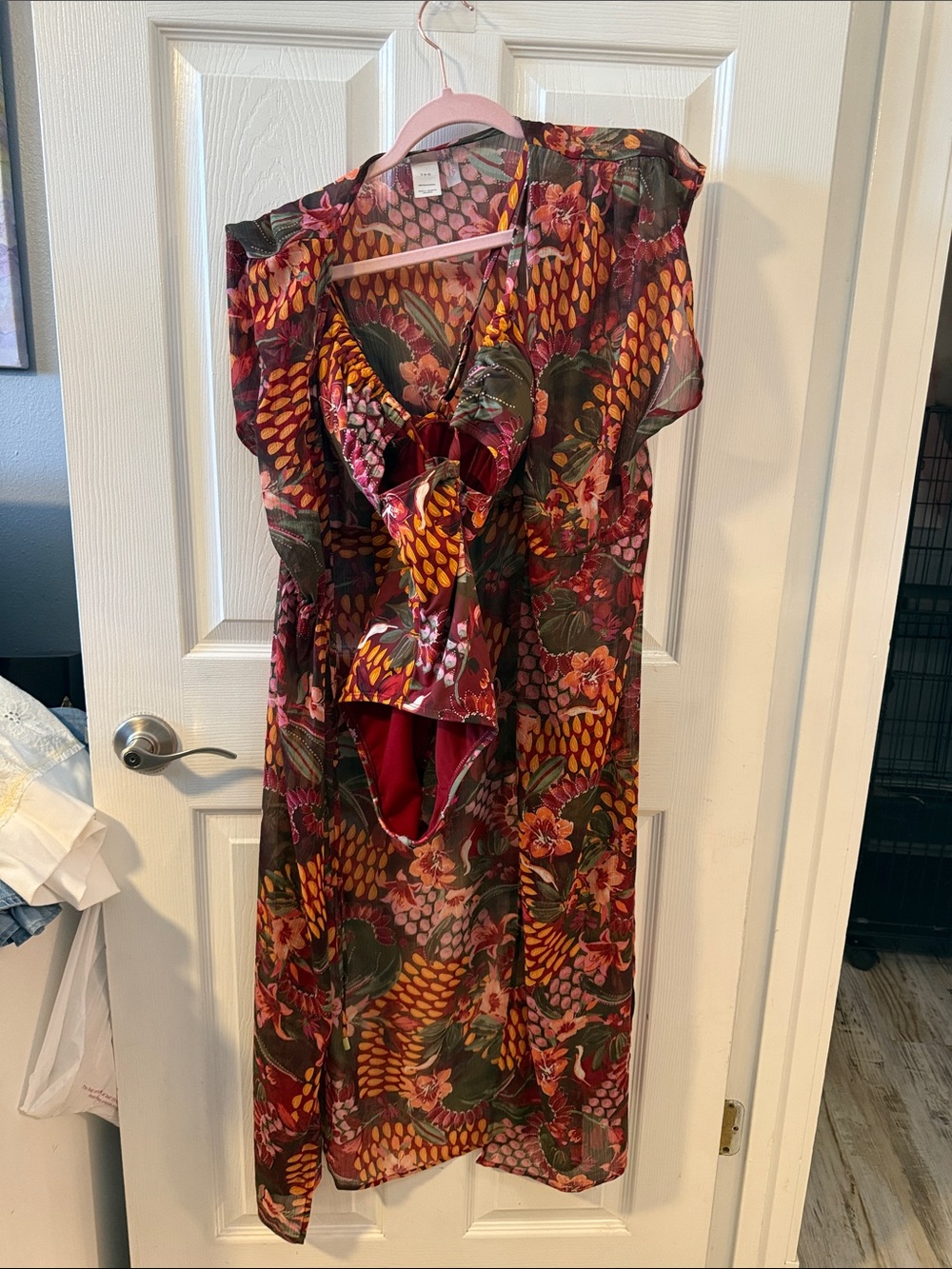 Sofia by Sofia Vergara Floral bathing suit cover & matching bathing suit